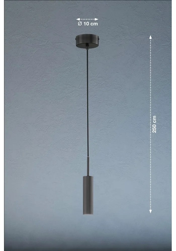 Fekete LED dimmelhető függőlámpa ø 10 cm Stina – Fischer &amp; Honsel