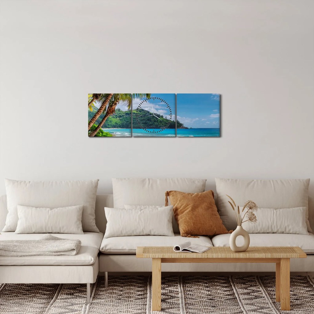 Kép - Karibi (órával) (90x30 cm)