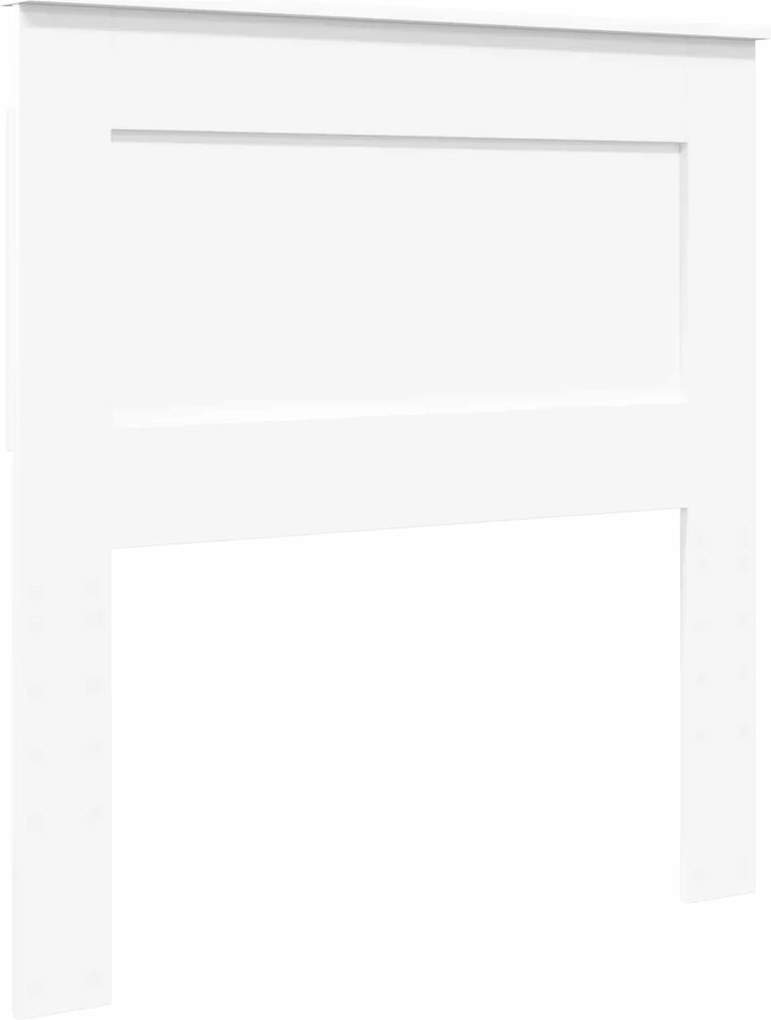 vidaXL Fejtámla fejtámlával Fehér 75 cm Faanyag