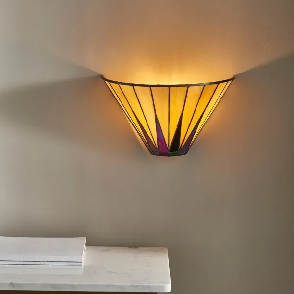 Endon 64046 - Tiffany DARK STAR fali lámpatest 1xE14/40W/230V