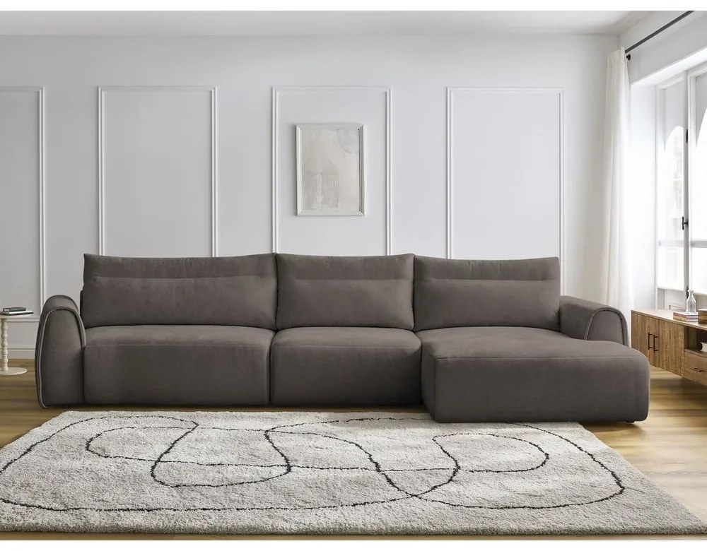 Barna sarokkanapé Aden – Bobochic Paris