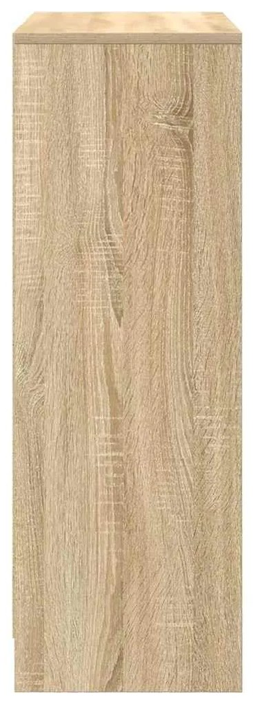 sonoma tölgy komód fiókokkal és ajtókkal 73x31x90 cm