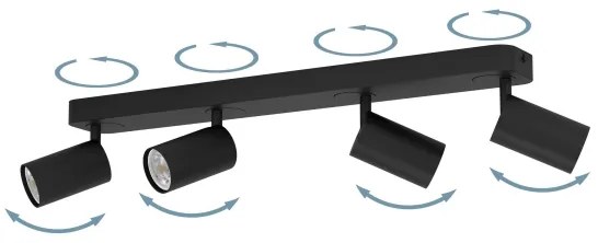 Eglo 900337 - LED RGBW Dimmelhető spotlámpa TELIMBELA-Z 4xGU10/4,9W/230V