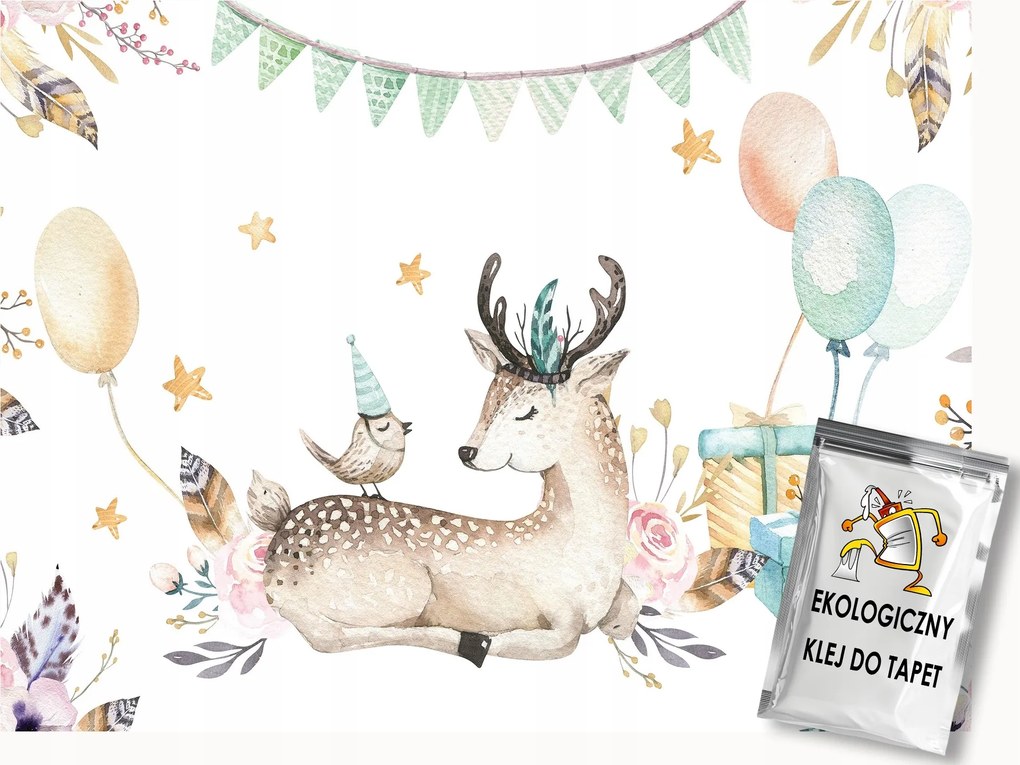 Fotótapéta Flizelina Skandináv akvarell szarvas 350x250 ragasztó