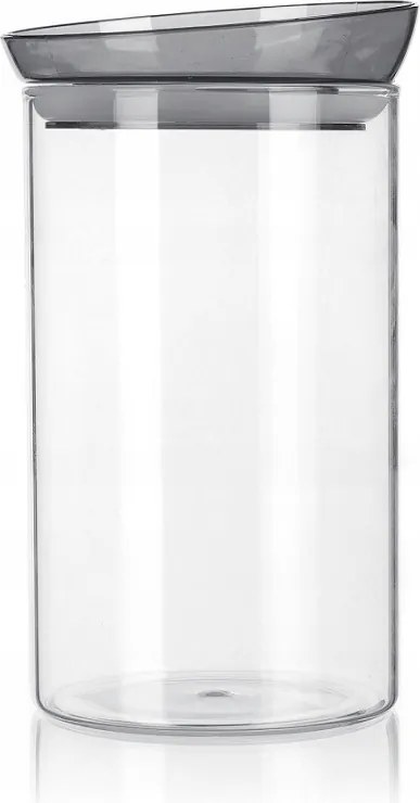 Mabel üveg tároló doboz 1850 ml szürke