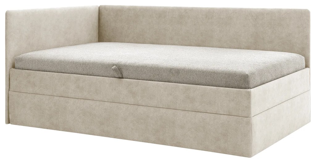 Egyszemélyes ágy 110 cm Optoman (barnásszürke) (ágyráccsal és matraccal) (tárolóhellyel). Akció -14%. 1098578