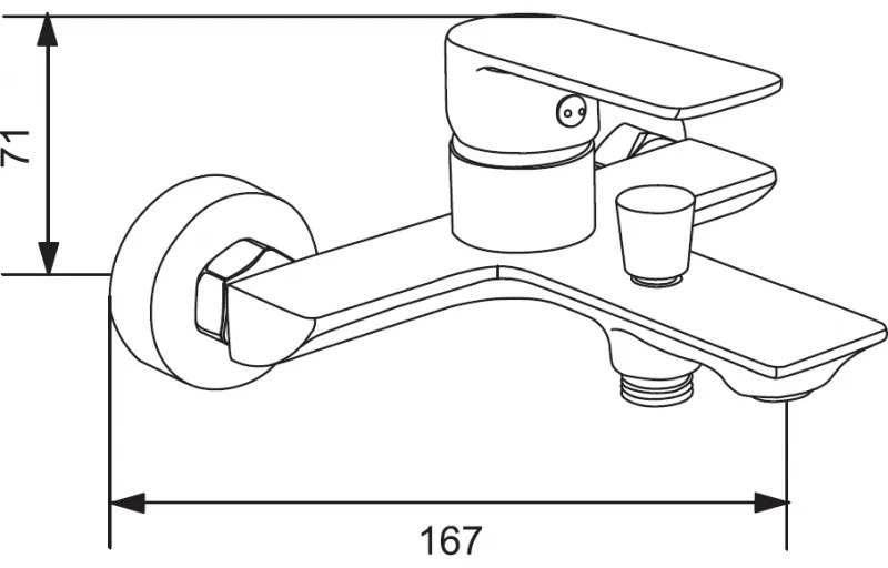 Mexen Alexa DQ62 fürdőszett, fekete, 71213DS62-70