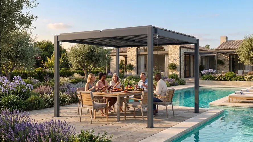 bioklimatikus pergola LANITPLAST BASIC 3x3 m LG4292