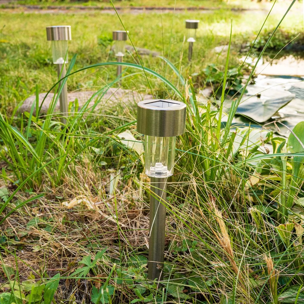 4Home Napelemes LED lámpa szett, 10 db, melegfehér