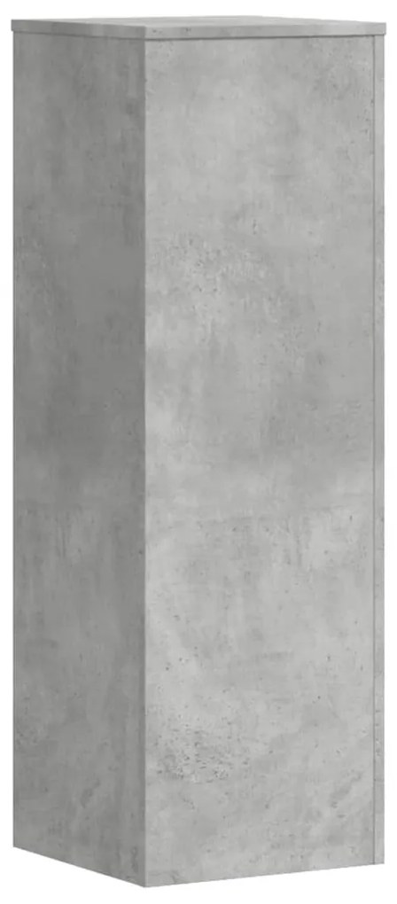 2 db betonszürke szerelt fa növénytartó állvány 33x33x100 cm