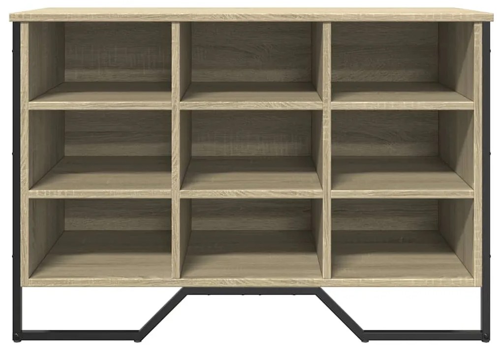 sonoma tölgy színű szerelt fa cipőszekrény 90 x 38 x 61,5 cm