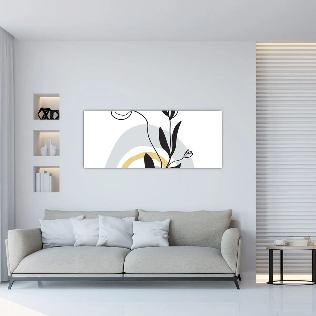 Kép - Virágok vázában N⁰1 (120x50 cm)