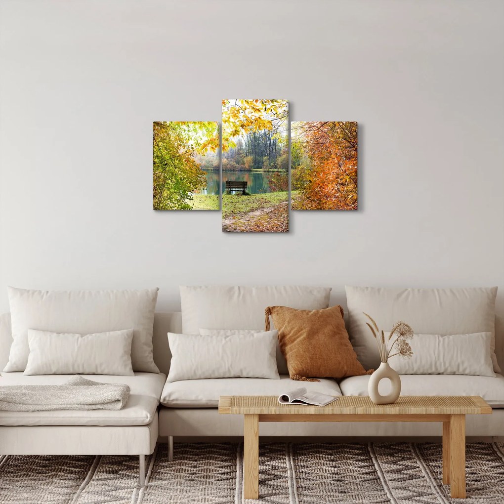 Egy tó képe (90x60 cm)