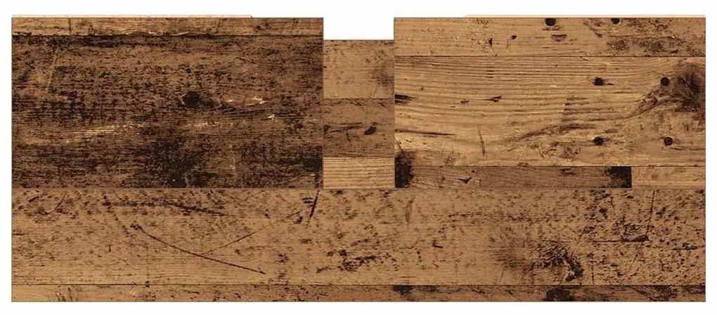 antik fa színű szerelt fa mosdószekrény 80 x 33 x 60 cm