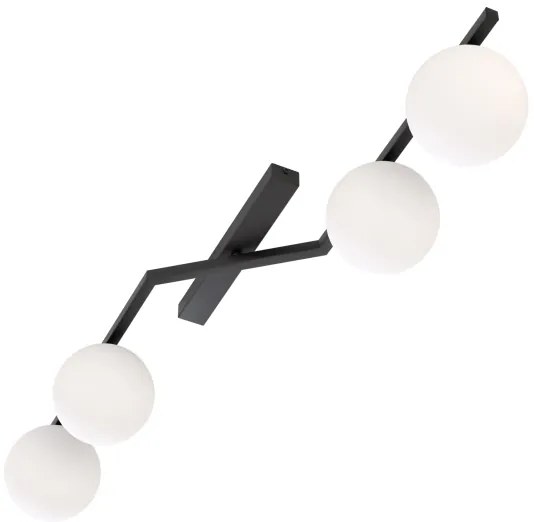 NATON mennyezeti lámpa 4xE14/10W/230V fekete/fehér