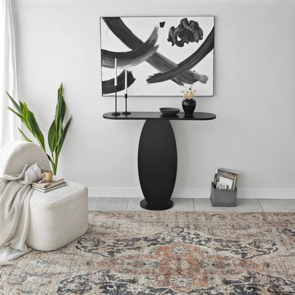 Ellittica komód, antracit, 100 cm