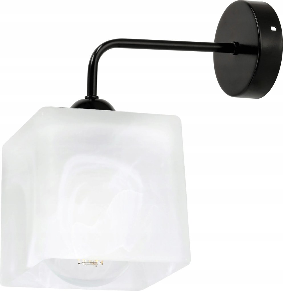 Fali lámpa fix egyenes Loft Tejüveg lámpabúra 1x E27