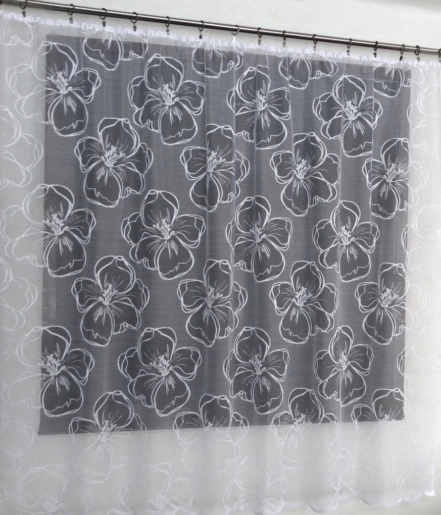 Mg Függöny jacquard 49/100 180x180cm Kész Szalaggal K