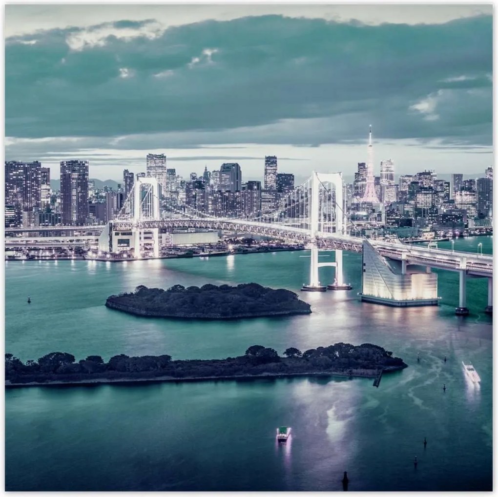 Poszterek 100x100 Szivárványhíd Japánban