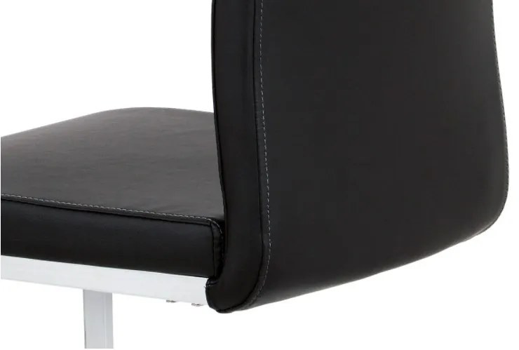 Scaun modern cu bază de sanie negru Dcl-411