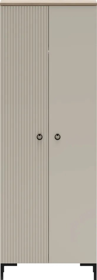 Szekrény, szürkésbarna Taupe/silverjack tölgy, DOMCA 2D