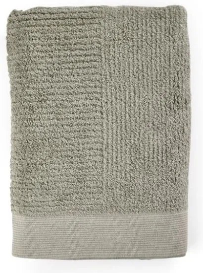 Classic Eucalyptus szürkészöld pamut fürdőlepedő, 70 x 140 cm - Zone
