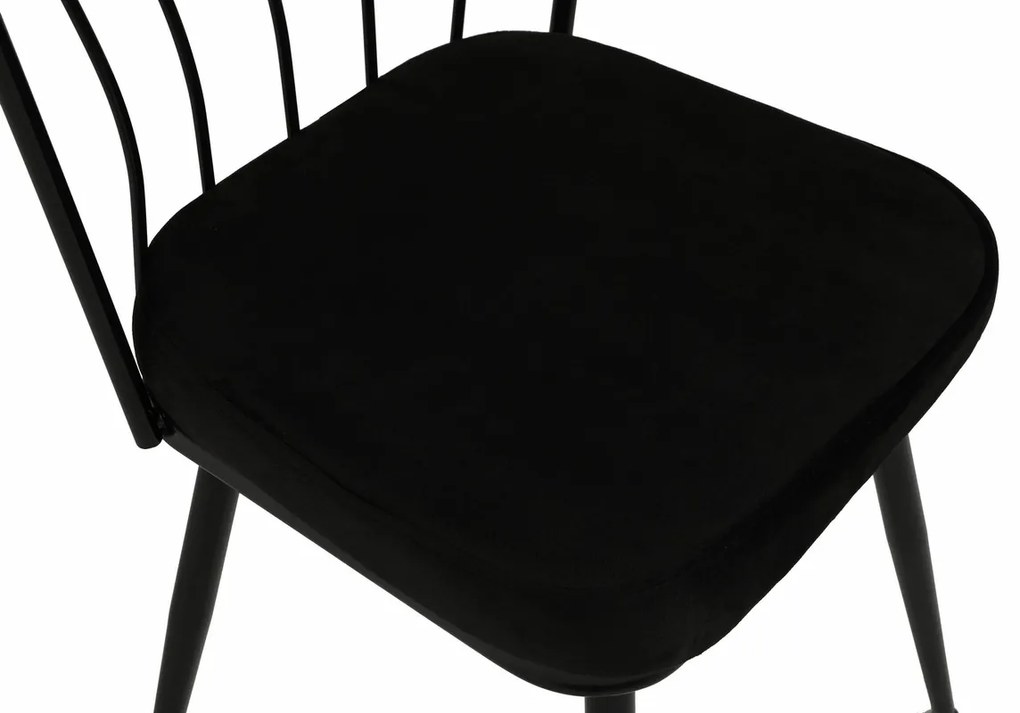 Yildiz Black and Black étkezőszék szett, 2 db, 2 db