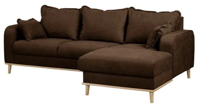 Sötétbarna sarokkanapé (jobb oldali) Beata – Ropez