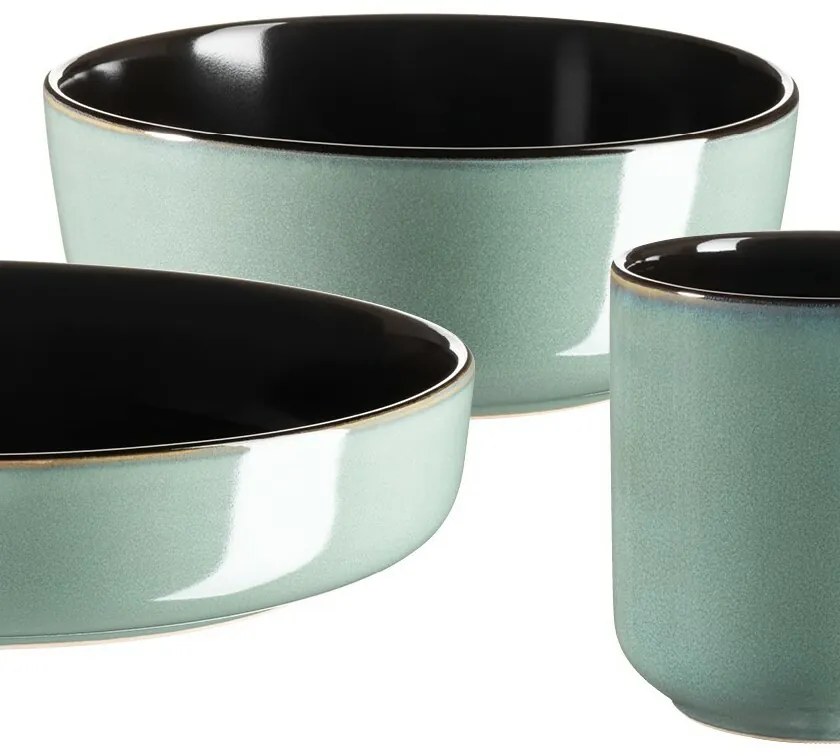 Mäser ALENIA10 db-os étkészlet , zöld