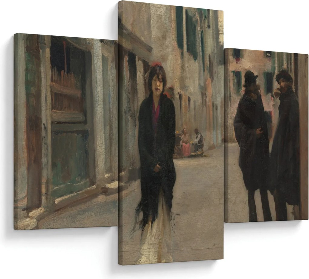 Kép - John Singer Sargent, Street in Venice, reprodukciók (90x60 cm)