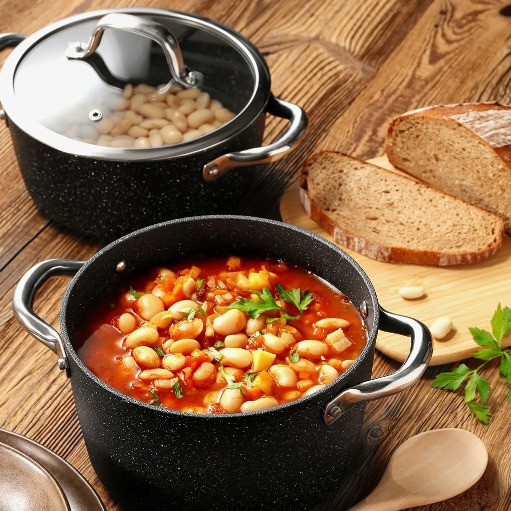 Tescoma PRESIDENT Stone lábas fedővel, 4,5 l, 4,5 l