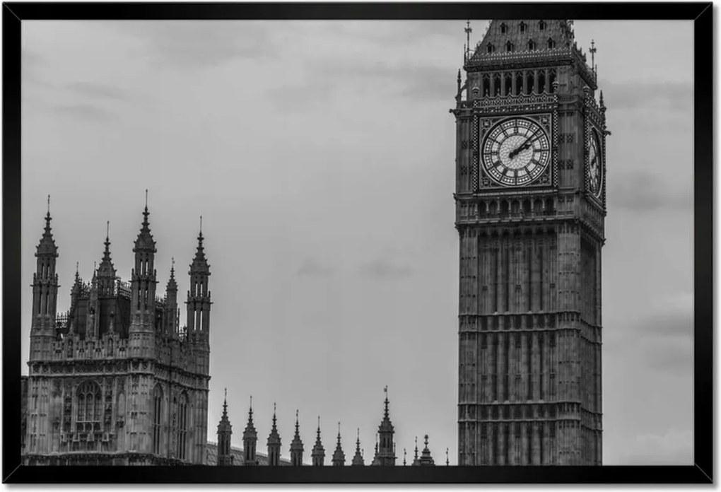 Poszterek keretben 60x40 London Piros busz