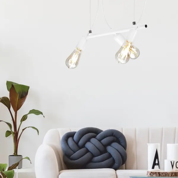 Csillár zsinóron TARO 3xE27/60W/230V fehér