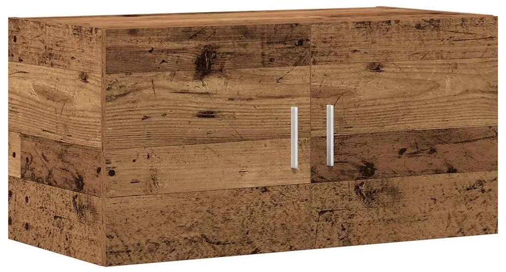 antik fa színű szerelt fa faliszekrény 80x39x40 cm