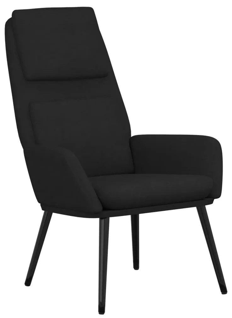 Fekete szövet pihenőfotel
