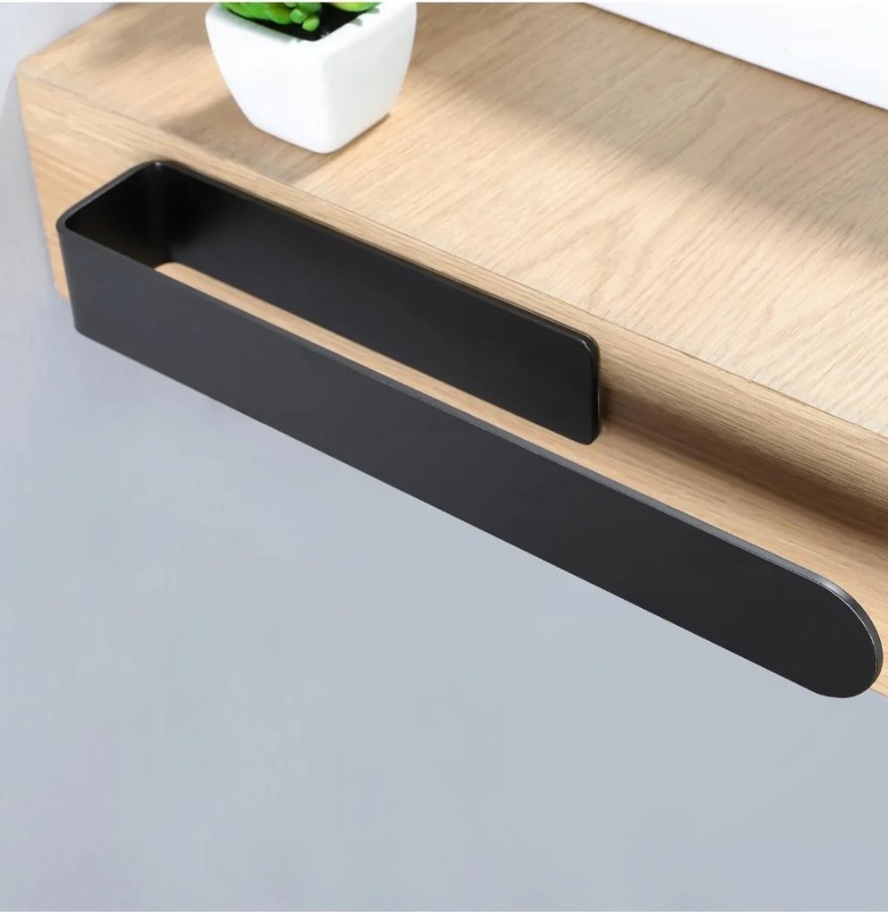 Yigii Törölközőtartó fürdőszobai, fekete