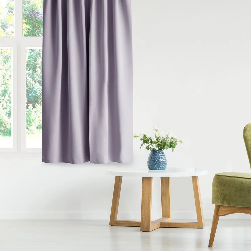Törtrózsaszín sötétítő függöny 140x245 cm Eyelets – Restilo