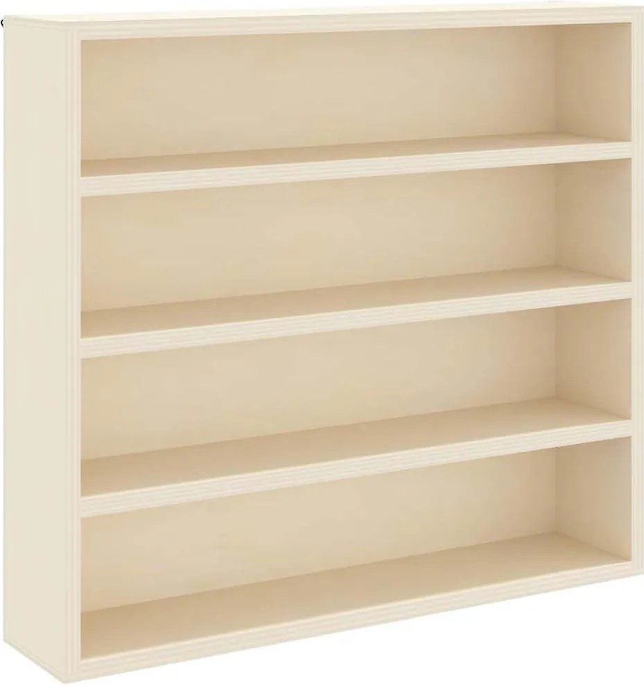 vidaXL Fali Kiállító Doboz polcokkal Bézs 40 x 8,5 x 37 cm Faanyag