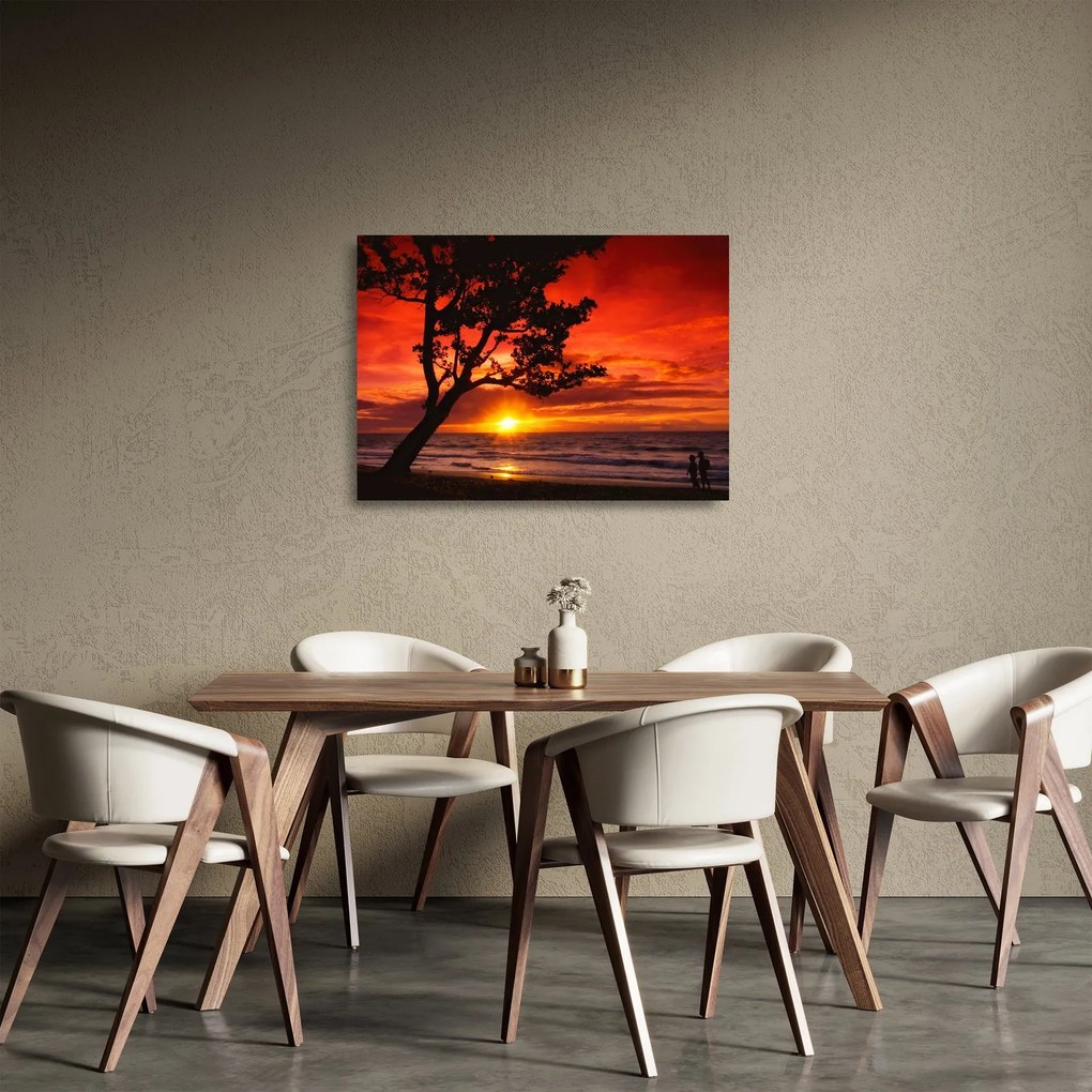 Kép - Naplemente (üvegen) (70x50 cm)
