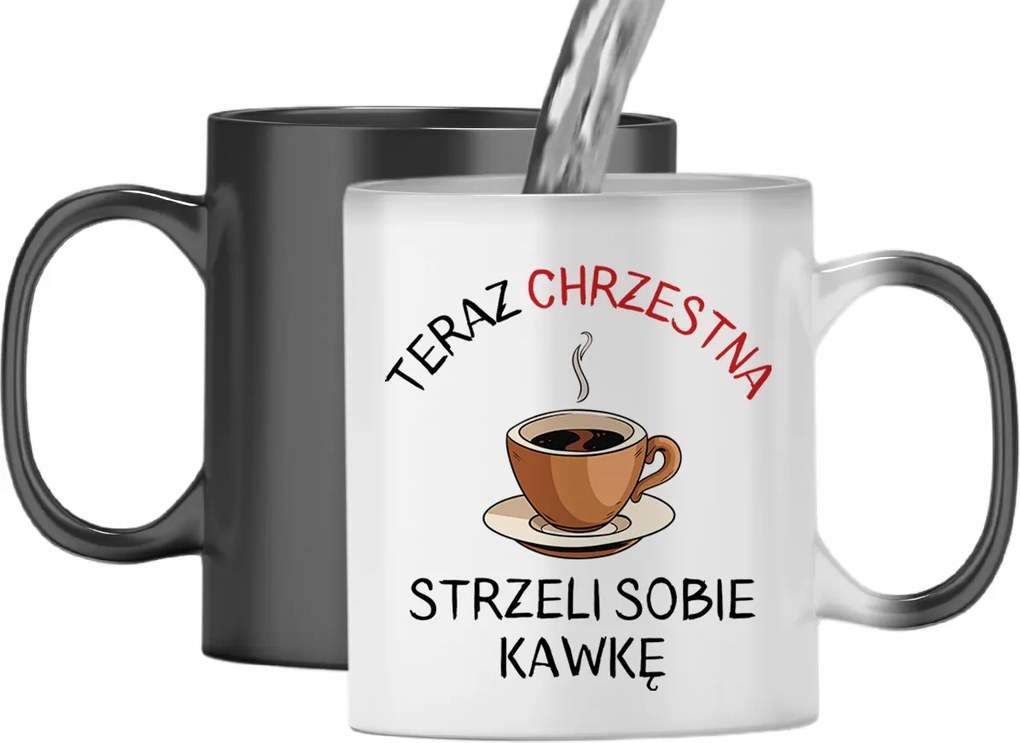 Mágikus Bögre Keresztanyának Színváltós Nyomtatott Fényképpel