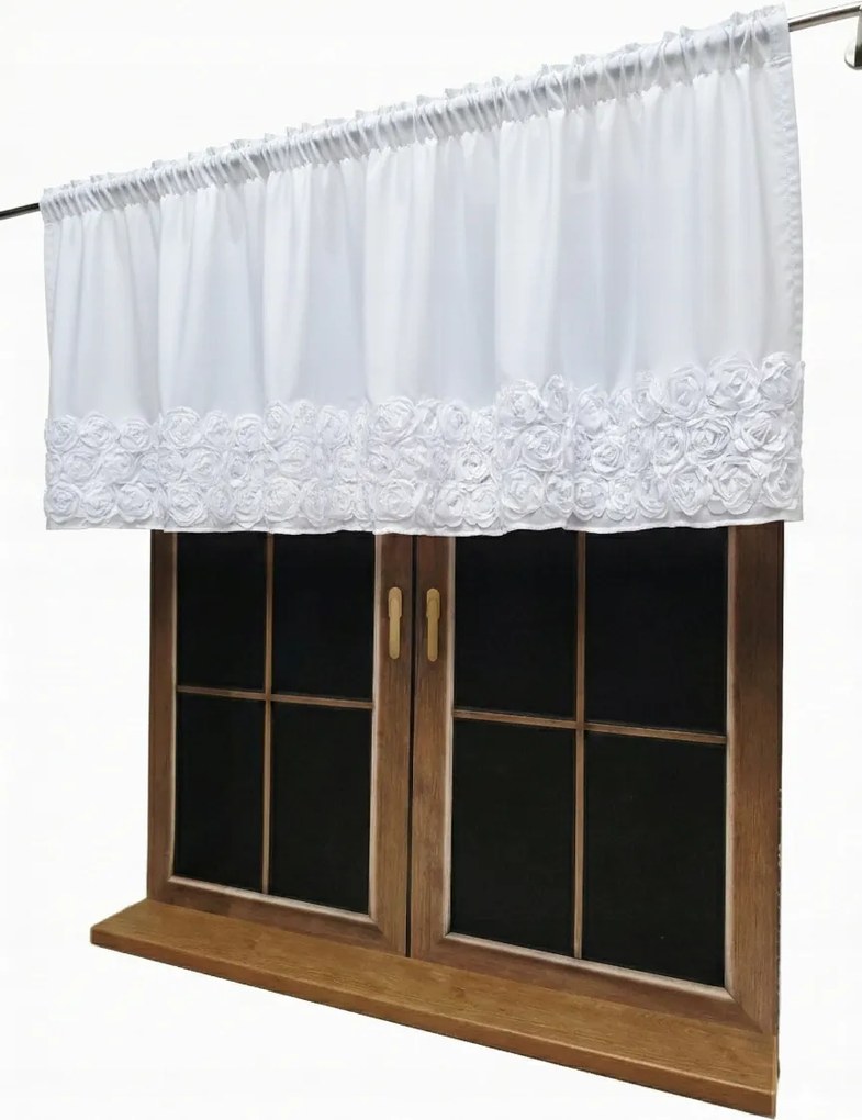 Függöny Kész Roses 400x80 cm Szalag