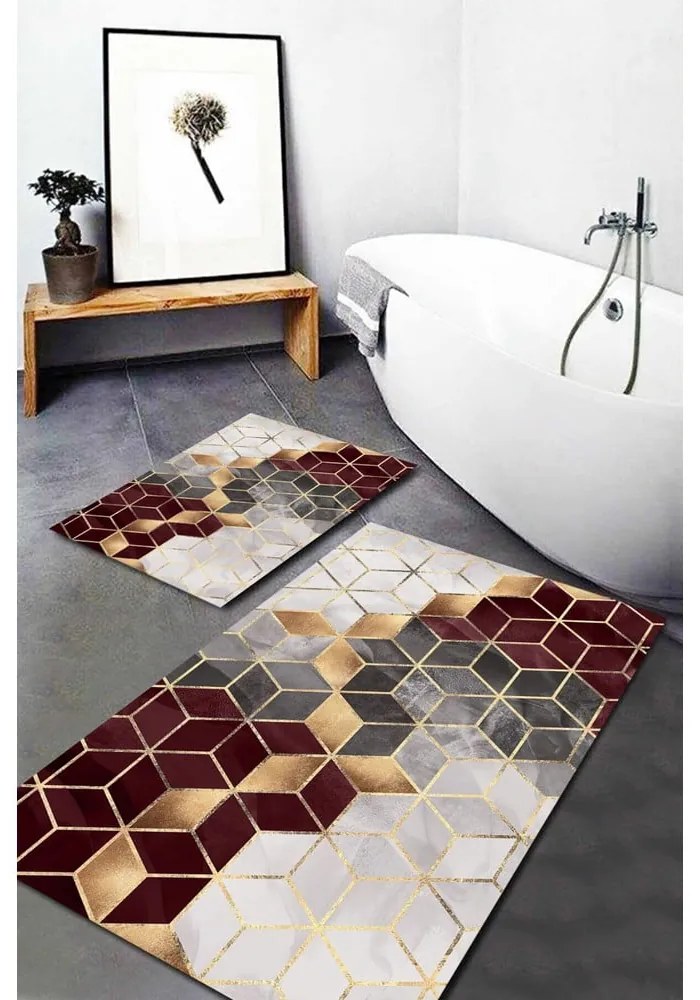 Fürdőszobai kilépő szett 2 db-os Optic2 - Mila Home