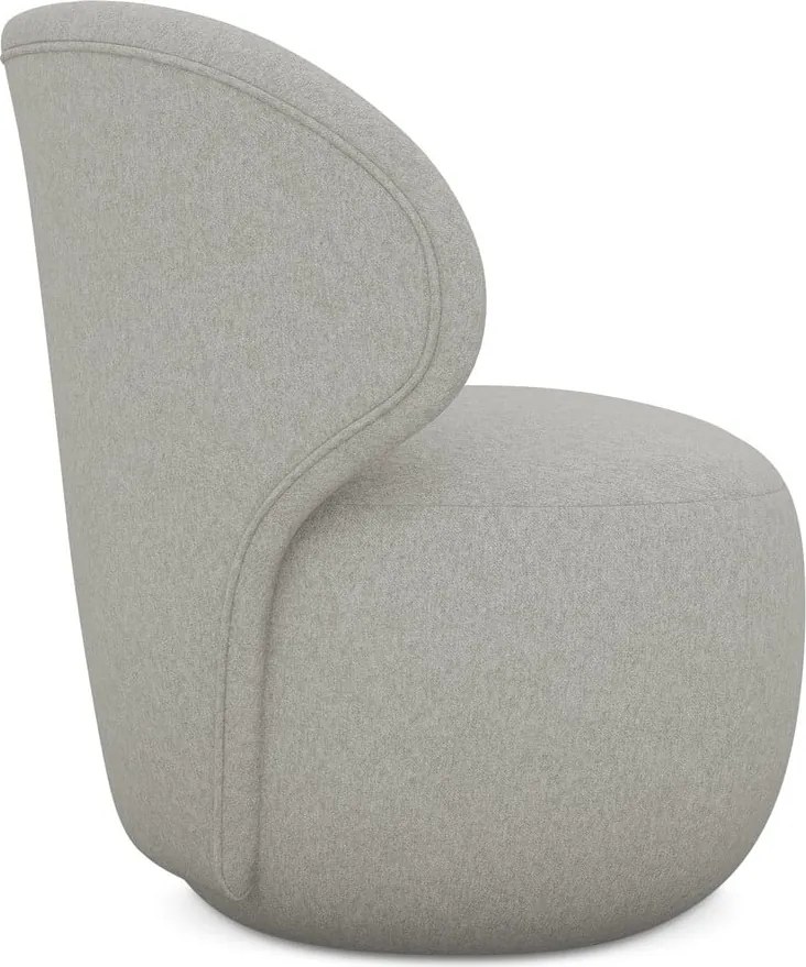 Világosszürke fotel Kama – Makamii