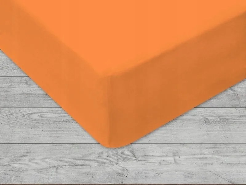 Jersey gumis lepedő 140x200 lazacszín 003