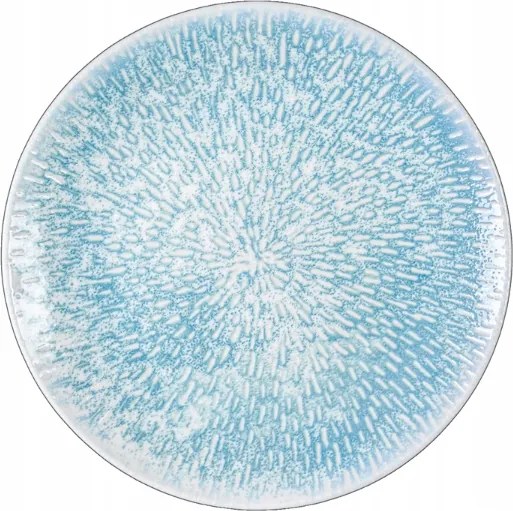 Porcelán tányér kicsi fehér-kék desszertes kerek Wilmax 17 cm