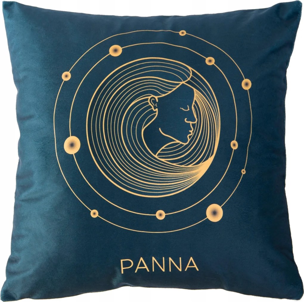 Dekoratív párnahuzat Zodiákus 40x40 Darymex sötétkék Szűz