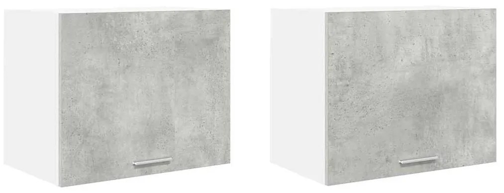 Függő szekrény Riga 2 pcs Beton szürke és fehér 50 x 31 x 40 cm