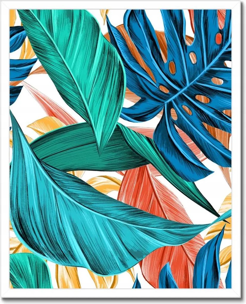 Poszterek keretben 40x50 Levelek kompozíció