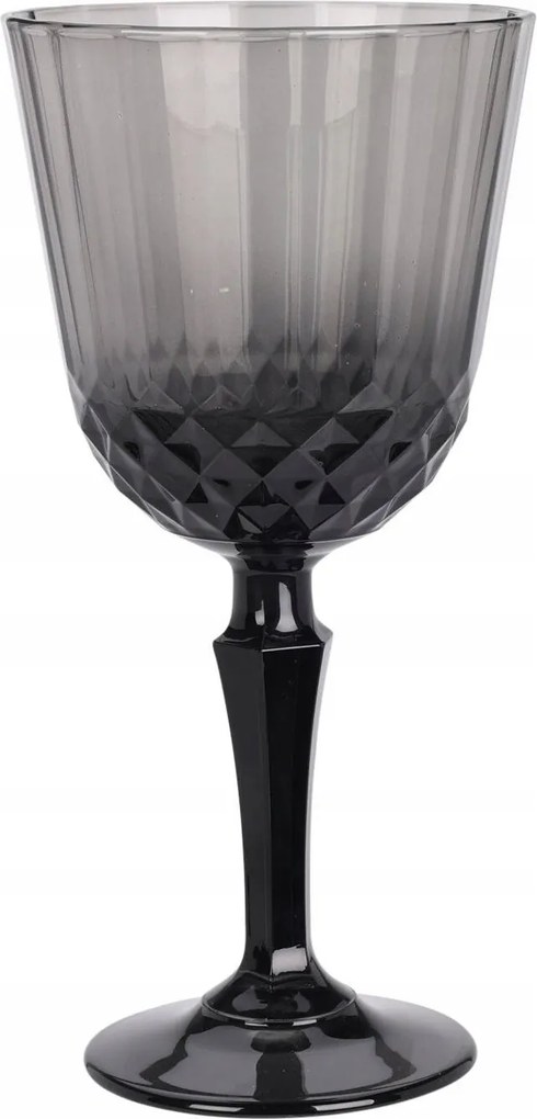 Borospohár Üveg Szürke Dekoratív 18,6X9,3 CM 310 ML