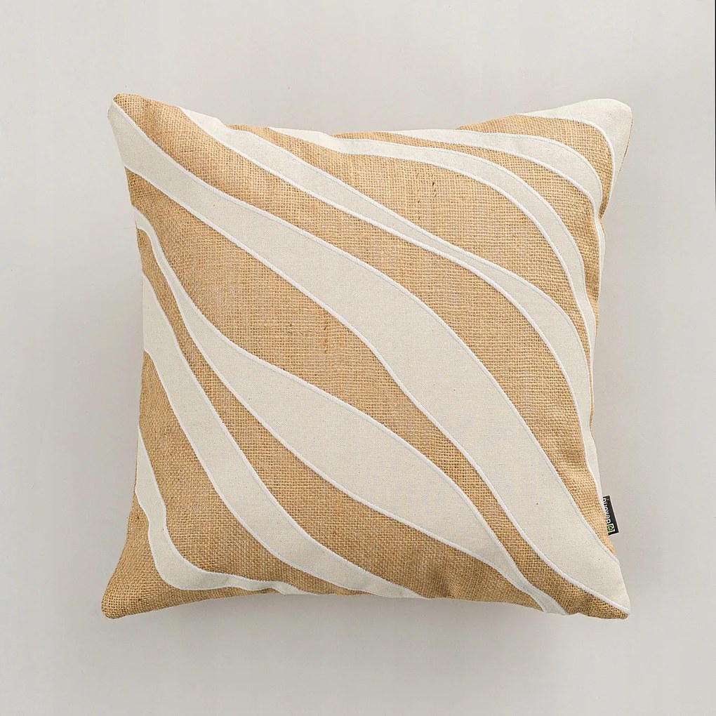 Juta Wave párnahuzat 45x45 cm barna